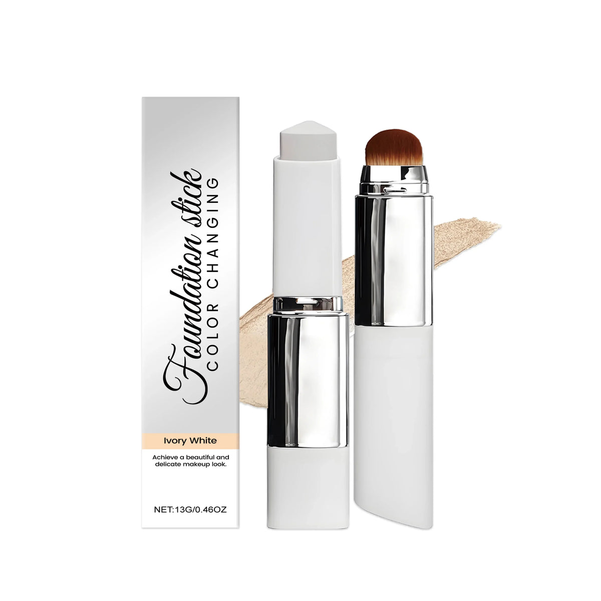 OceAura Color-Changing Foundation Stick – Ivory White Matte