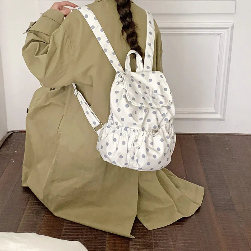 Leopard Print Drawstring Backpack – Korean Canvas School Bag