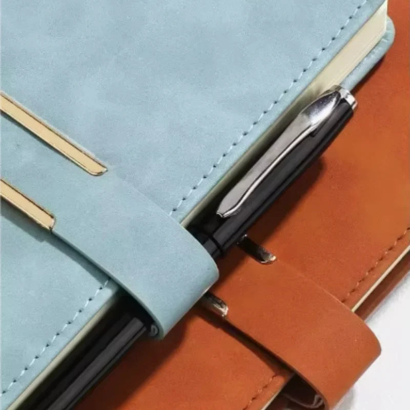 Personalized Vintage A5 Leather Notebook – Soft Cover Journal