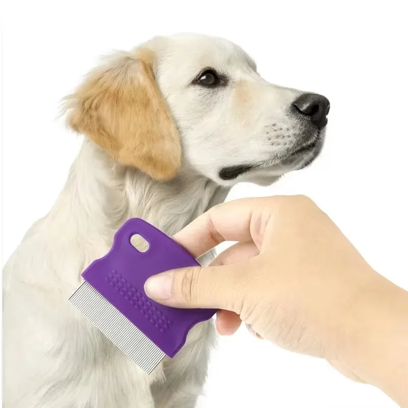 Pet Fine Tooth Grooming Comb – Detangling & Flea Remover