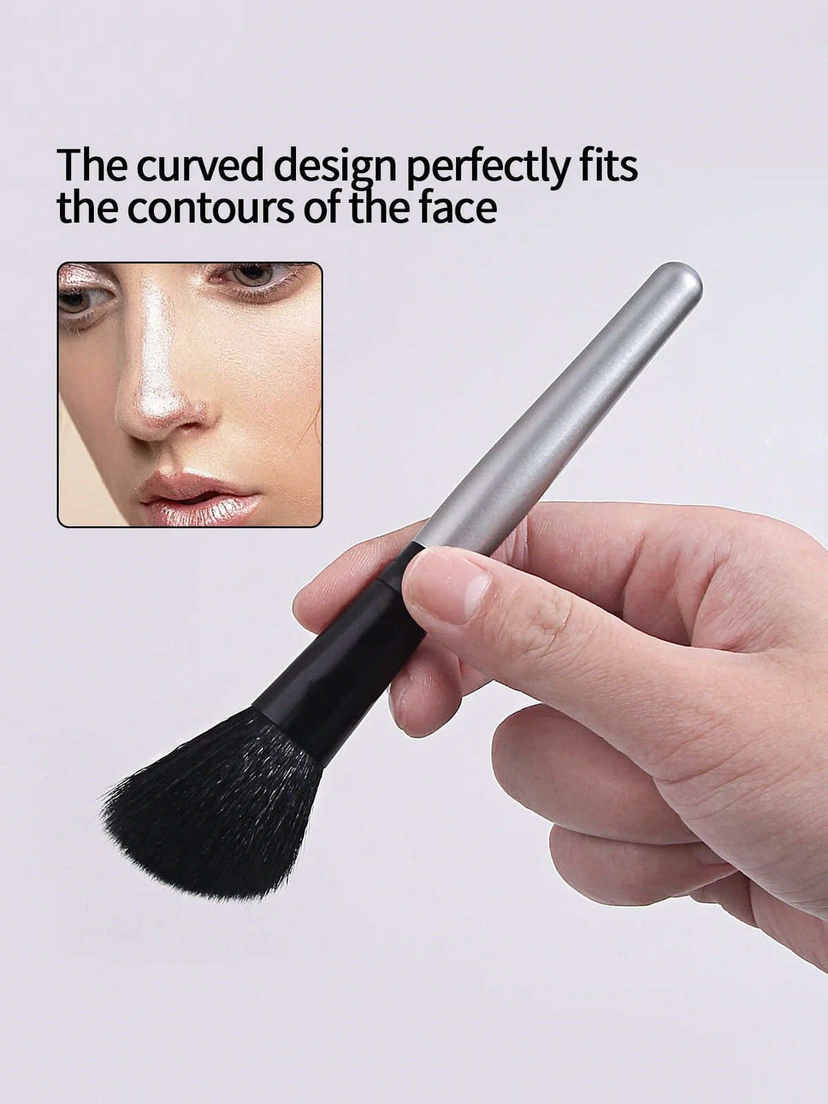 Goat Hair Bevel Contour Blush & Highlight Brush | Nixie