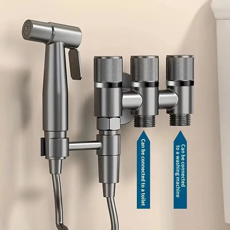 3-Way Stainless Steel Water Diverter Valve – 1 Inlet 3 Outlets