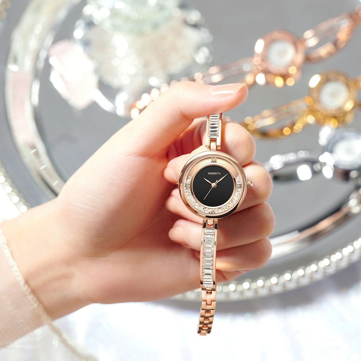 REBIRTH Quartz Watch – Elegant Stainless Steel, Water Resistant