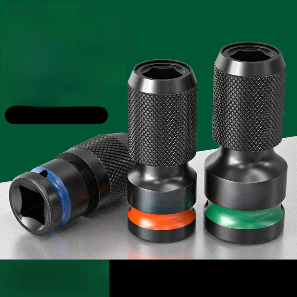 Impact Wrench Hex Bit Adapter 1/2 3/8 1/4" to 6.35mm Chuck
