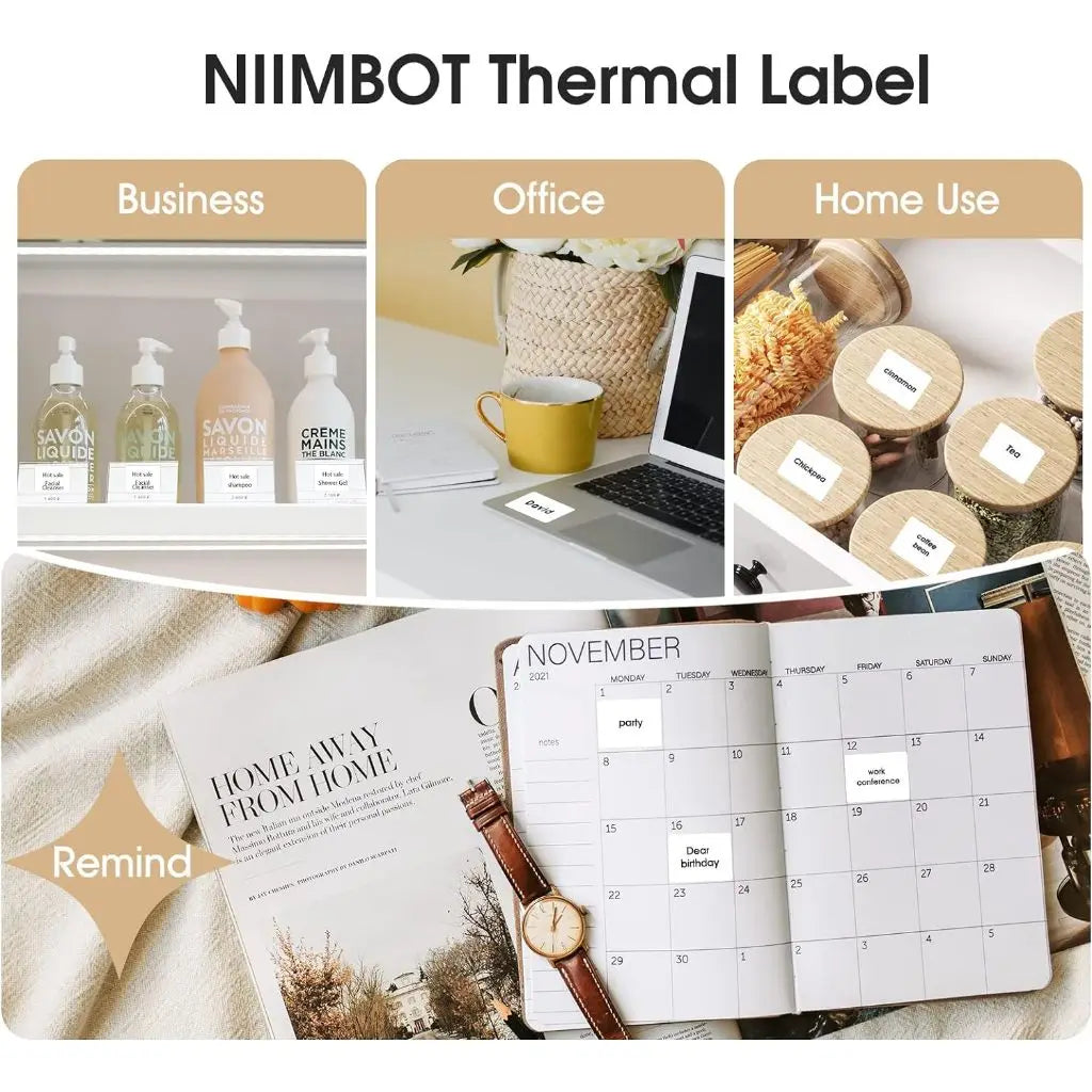 Niimbot Thermal Label Paper Roll – B1 B21 B3S D110 Compatible