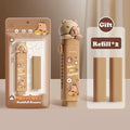 Cute Capybara Push-Pull Eraser with Replaceable Cores