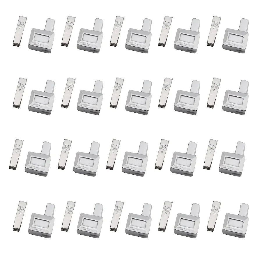 20-Piece Metal Zipper Sliders – Gold Silver Bronze Black #5