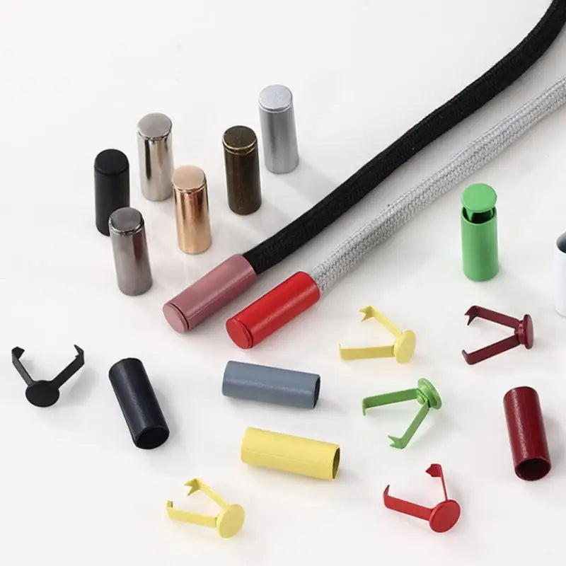 20Pcs Metal Cord End Stoppers for DIY Bags, Shoes & Lanyards
