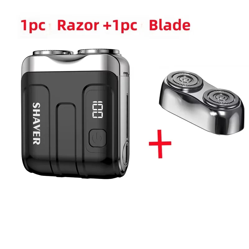 R-18 Mini Portable Electric Shaver – IPX7, LED, Type-C USB