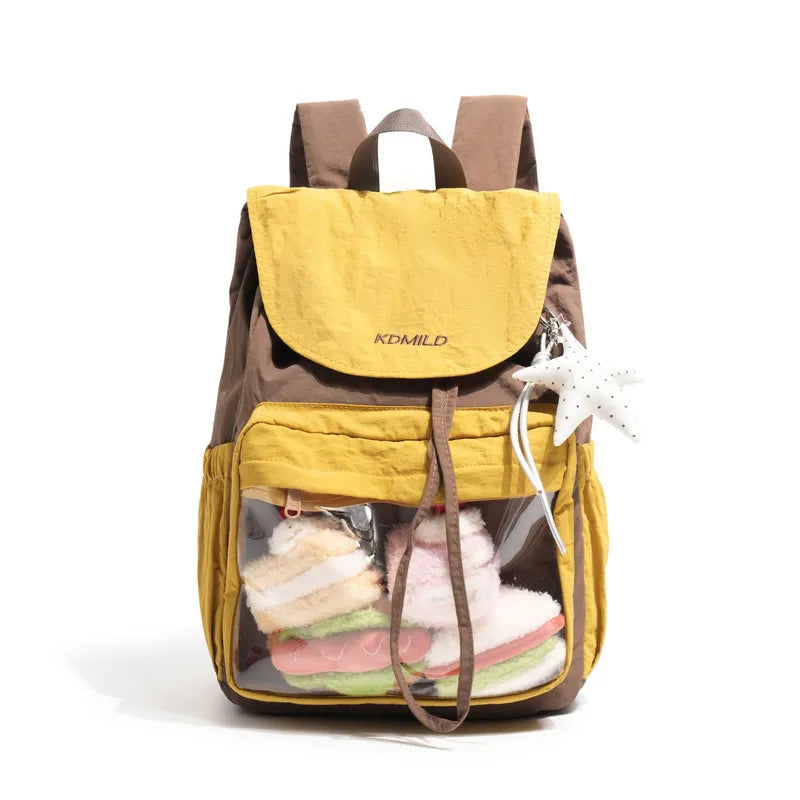 Japanese Retro Lightweight Backpack – Large Capacity Women's Bag