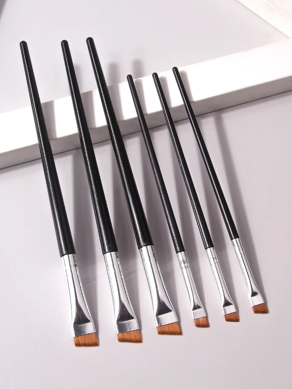 6-Piece Eye Makeup Brush Set – Eyeliner & Eyebrow Brushes