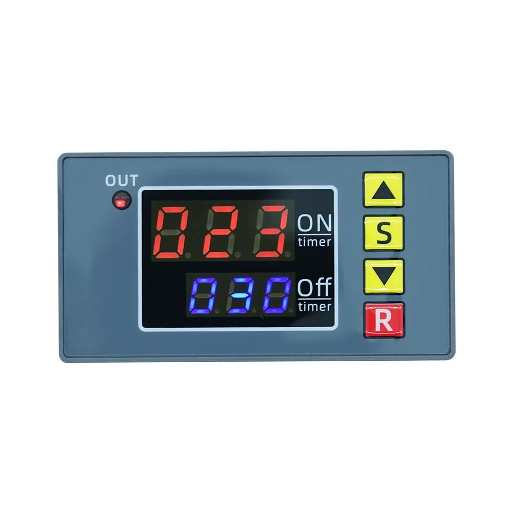 Gaqqee Digital Time Delay Relay Module DC 12V 24V AC 110–220V