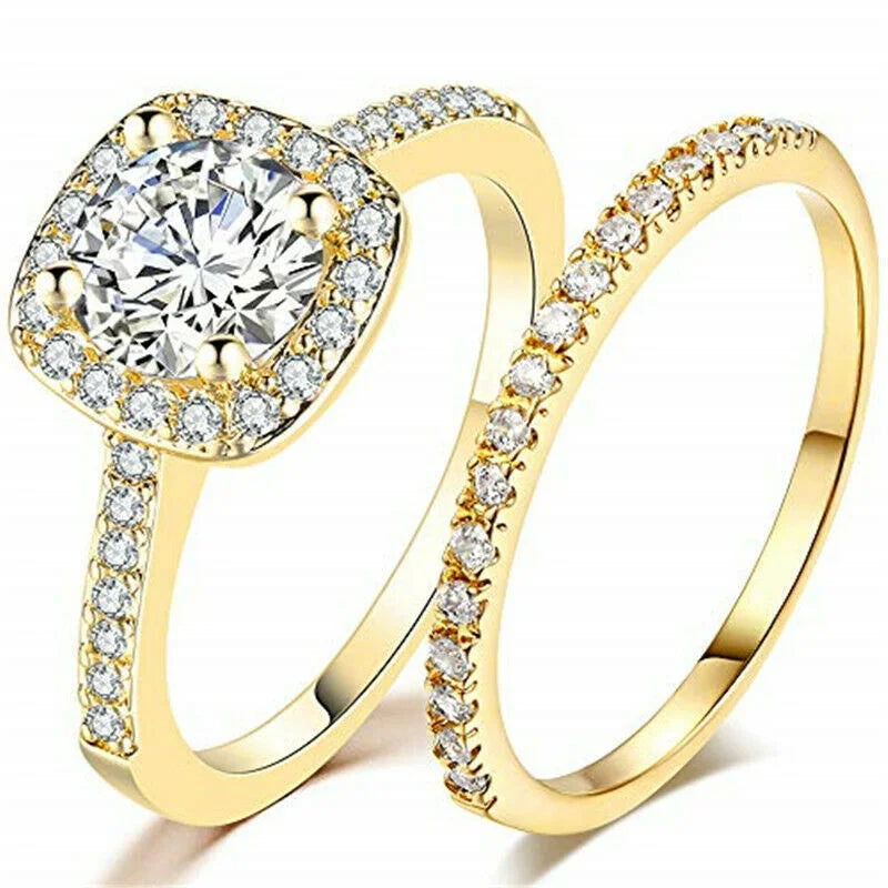 Vintage Crystal Mood Tracker Ring | Zinc Alloy | Sizes 6–11