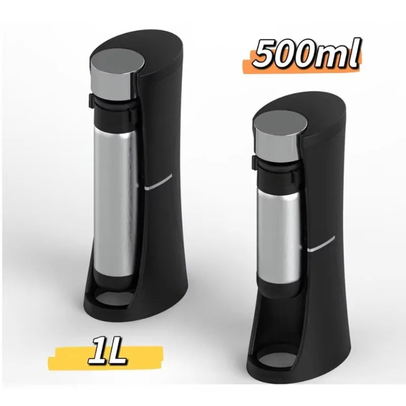 Portable Sparkling Water Maker – No-Plug Soda Maker 500ml/1L