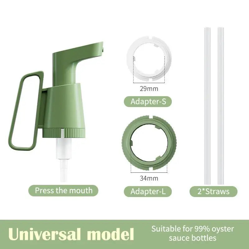 Universal Sauce Dispenser Pump Head – Leak-Proof PP Bottle Pump