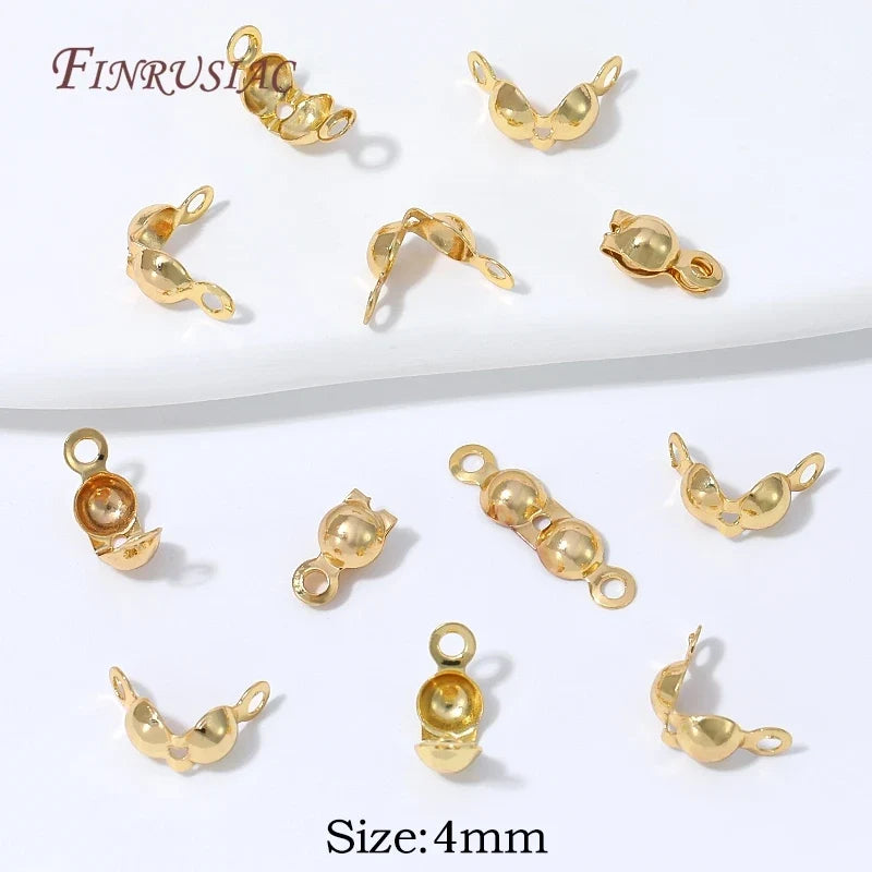 18K Gold Plated End Caps & U-Shape Wire Protectors | Jewelry
