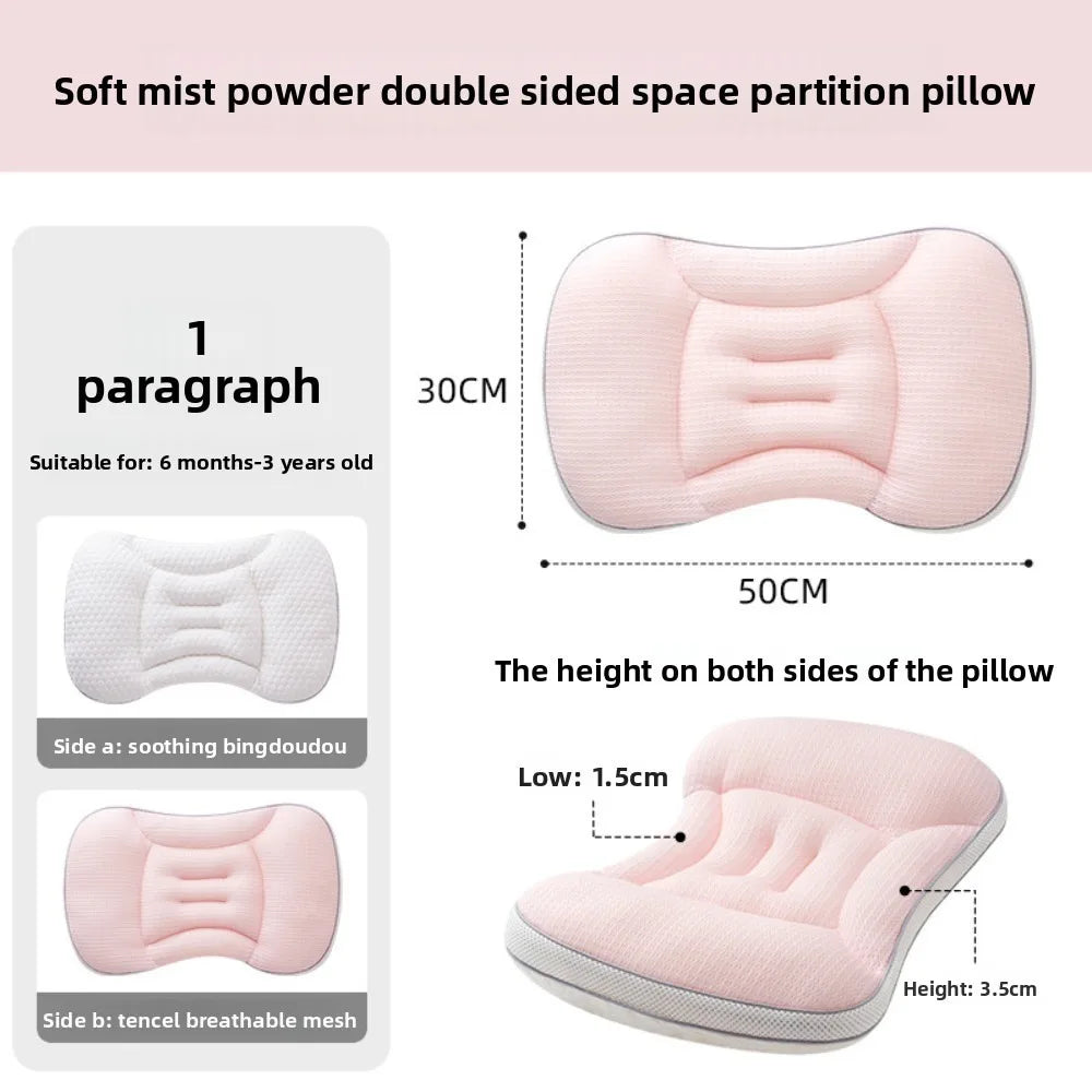 Reversible Baby Pillow – Soft Breathable Toddler Sleep Pillow