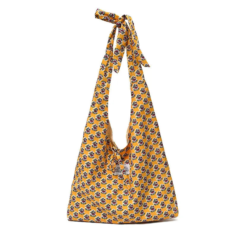 Women's Vintage Print Large Capacity Shoulder Tote Bag