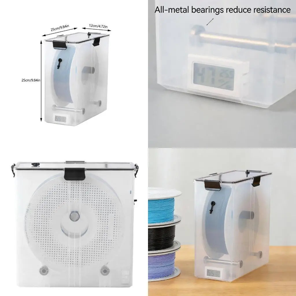 3D Printer Filament Dry Box – Large Capacity, Quiet Fan