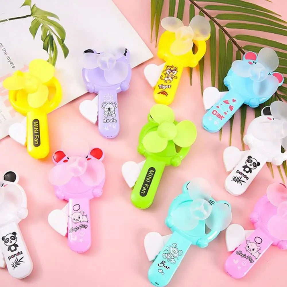 10-Pack Mini Cartoon Hand Fan – Party Favors & Birthday Gifts