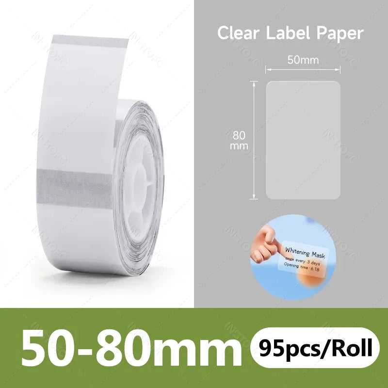 NiiMBOT Thermal Label Paper – Waterproof Self-Adhesive Stickers