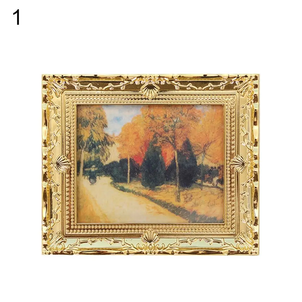 1/12 Scale Resin Photo Frame Dollhouse Miniature Decor Accessory