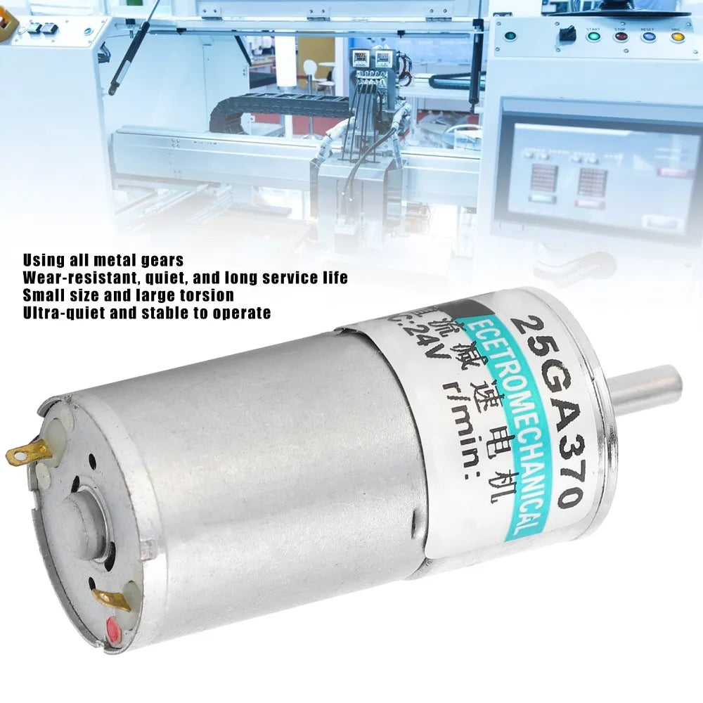 Mini 24V DC Gear Motor 200RPM High Torque CW CCW Control