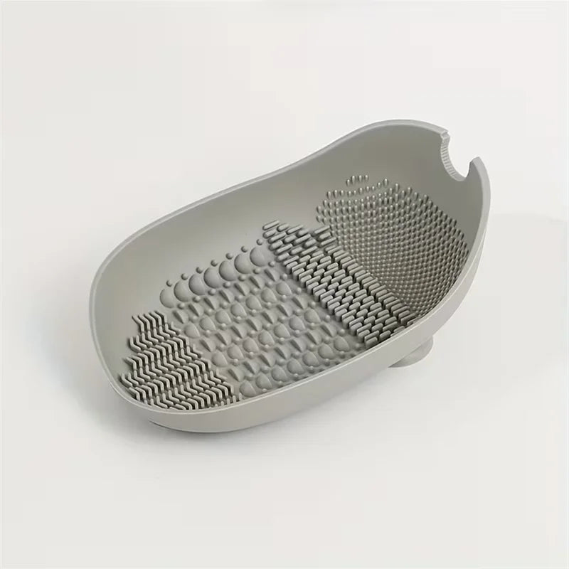 Silicone Makeup Brush Cleaning Bowl – Suction Cup Base