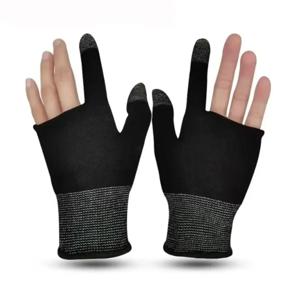 Breathable Two-Finger Gaming Gloves – Touchscreen Fingertip Sleeves