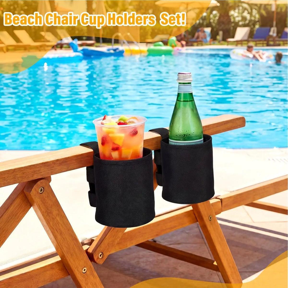 Universal Beach Chair Cup Holder | Outdoor Drink Holder