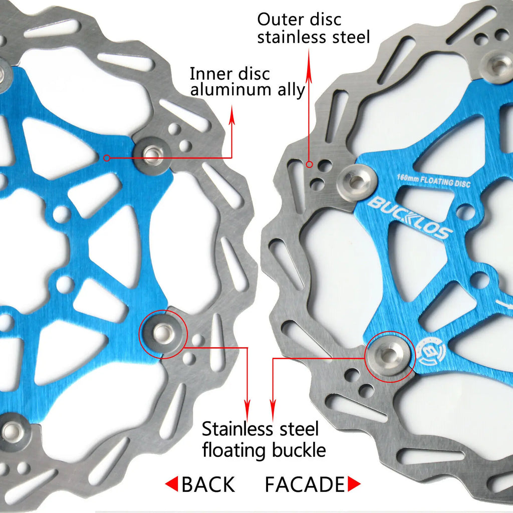 BUCKLOS Floating Disc Rotors 160/180/203mm – MTB Bike Brakes