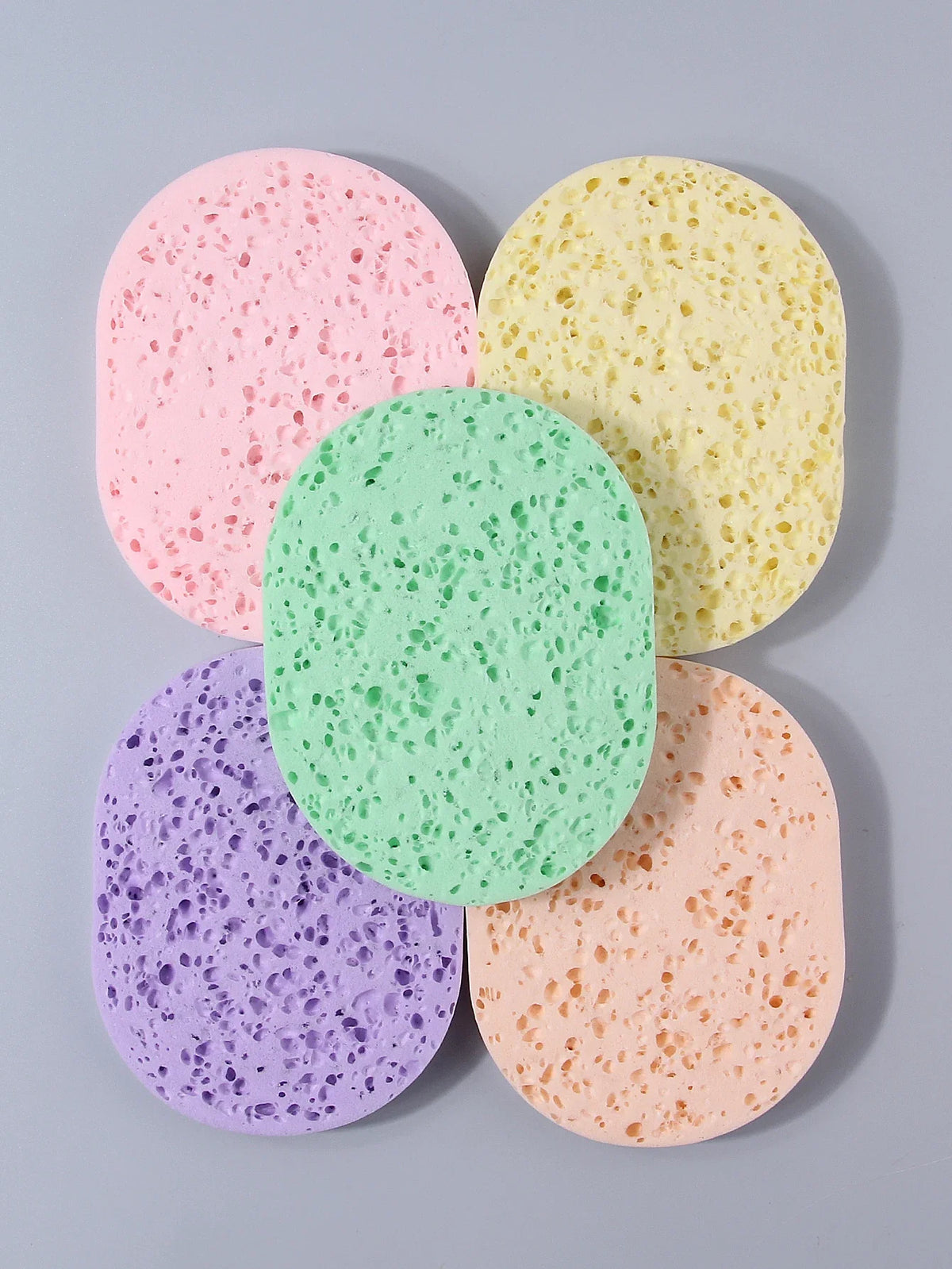 Soft Oval Facial Cleansing Sponge & Makeup Remover Puff