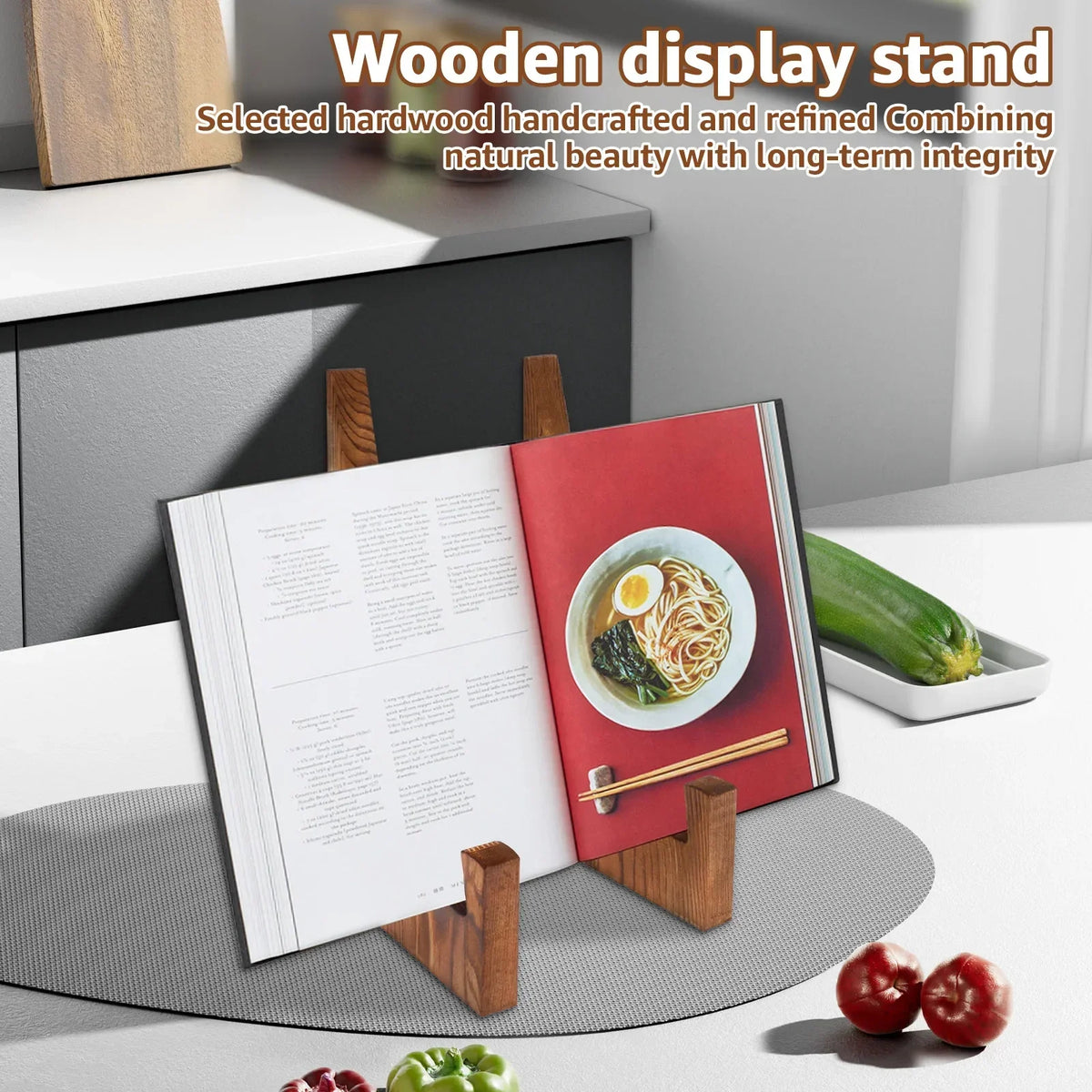 Wooden Plate Stand – Desktop Book, Photo & Décor Display