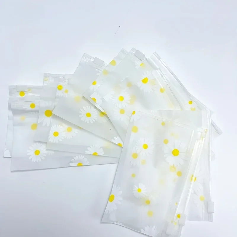 20PCS Daisy Zipper Bags – Reusable Dustproof Travel Storage