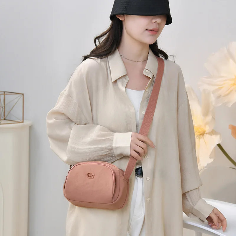 Nixie Large Nylon Crossbody Shoulder Bag – Lightweight Unisex