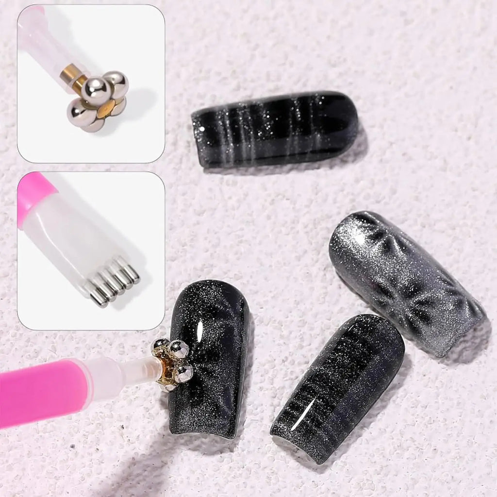 Nixie Dual-Ended Cat Eye Nail Magnet – 3D Gel Polish Tool