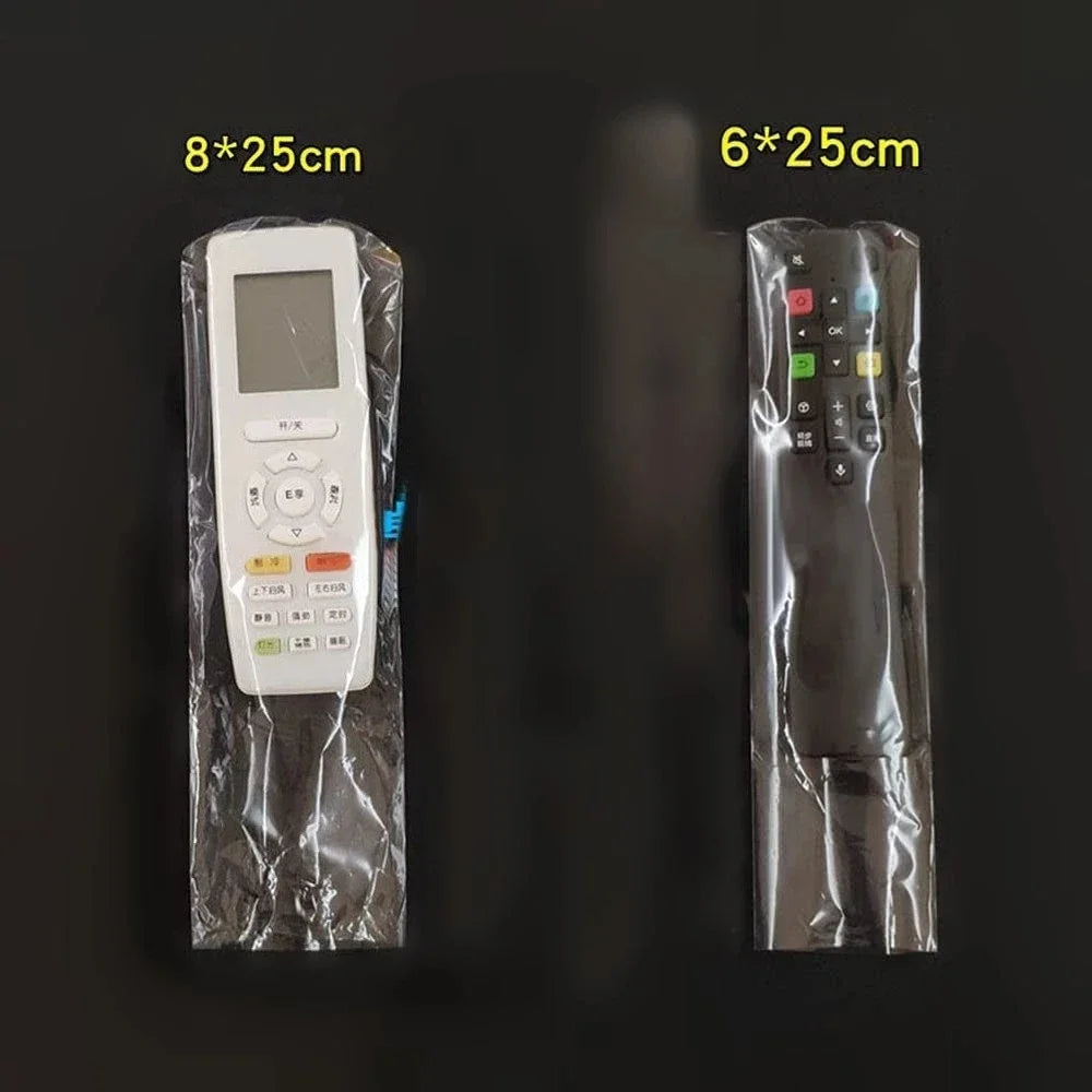 10PCS Clear Shrink Film Remote Control Covers – Universal Fit