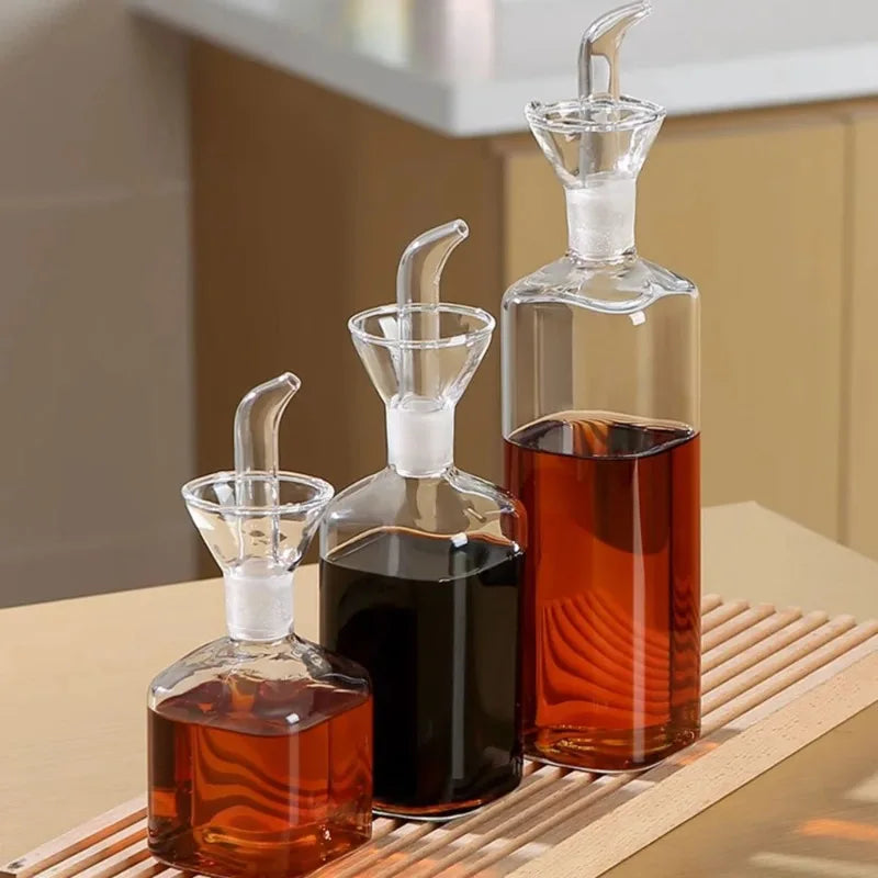 Borosilicate Glass Olive Oil Dispenser – Non-Drip & Leak Proof