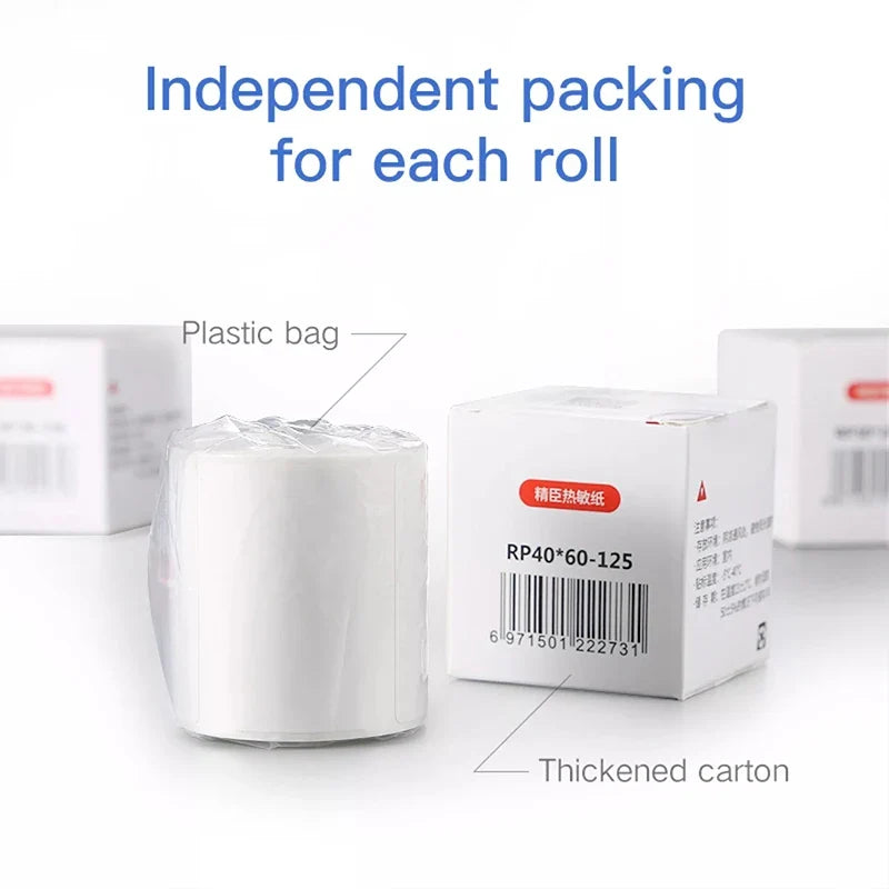 Niimbot White Thermal Label Roll 20–50mm Waterproof | B1 B21 B3S