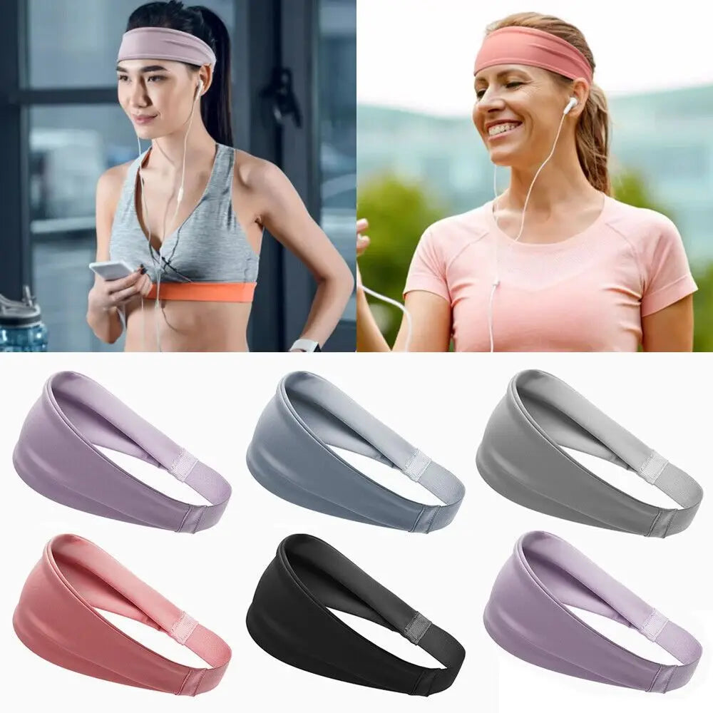 Elastic Yoga Headband – Non-Slip Widened Sports Turban Unisex