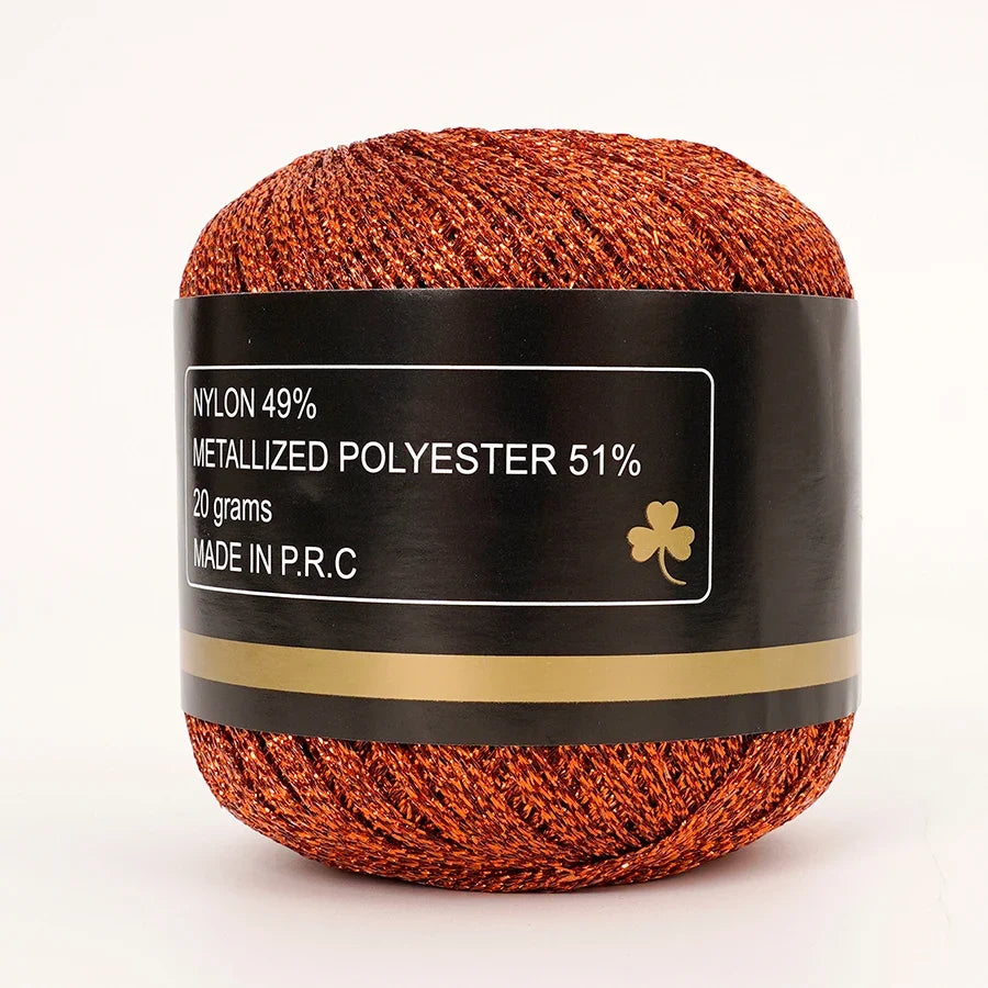 1mm Gold & Silver Metallic Yarn for Crochet, Knitting & Weaving
