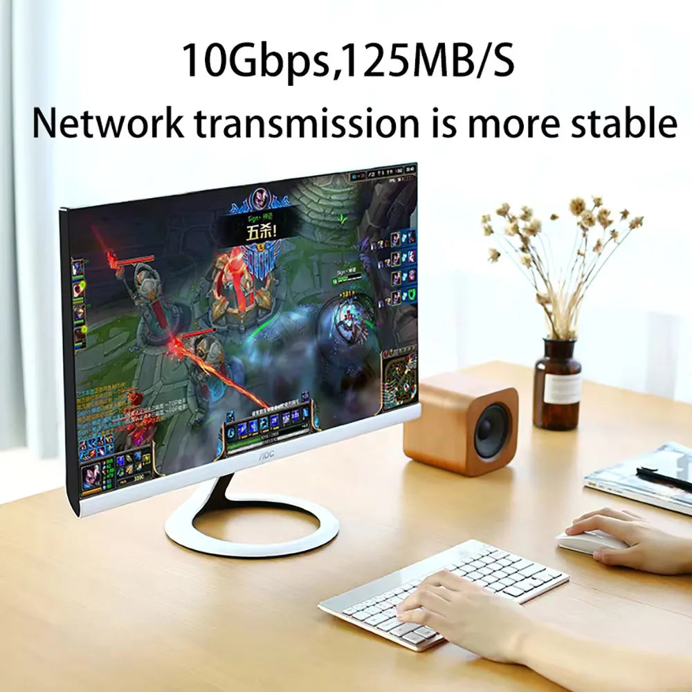 Cat6 Flat Ethernet Cable 1Gbps RJ45 LAN Cord PC PS5 Xbox