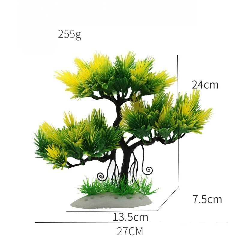 Artificial Aquarium Tree Bonsai Fish Tank Landscape Decor