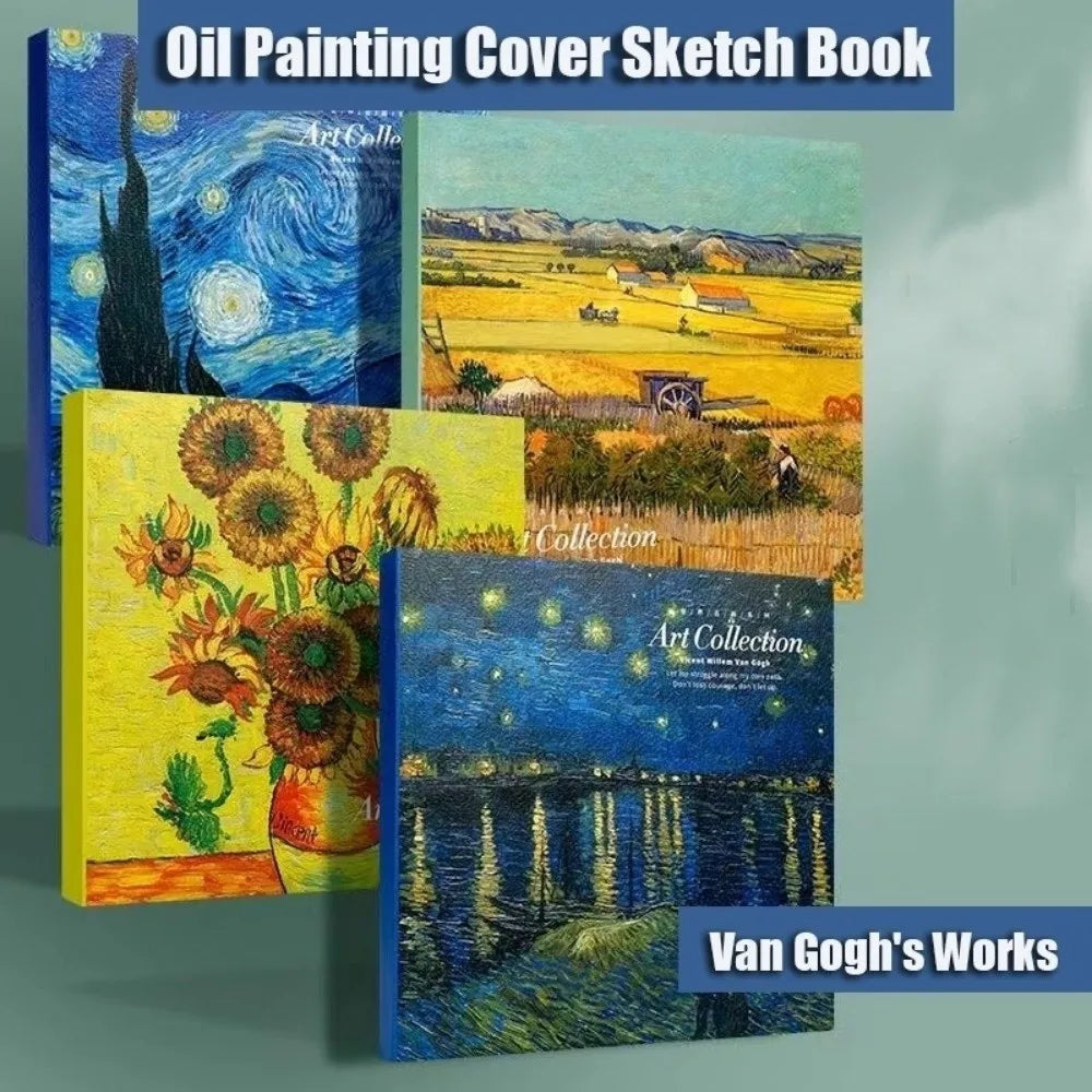 Starry Sky Square Sketchbook – 80 Sheets Blank Thick Sketch Pad