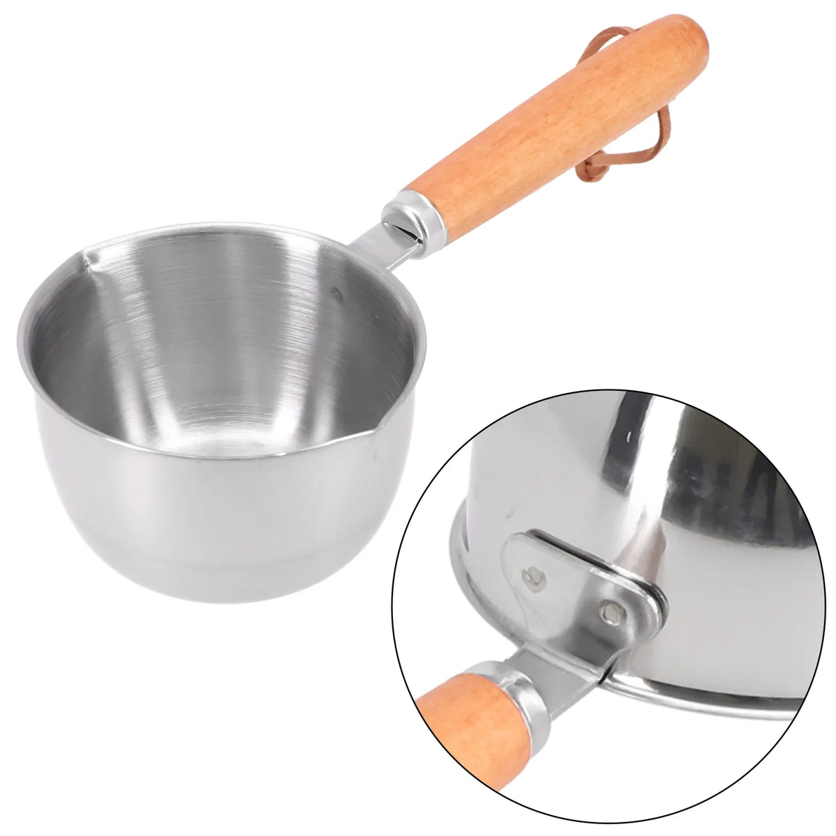 Stainless Steel Milk Pan Small Saucepan Butter Warmer 150–500ml