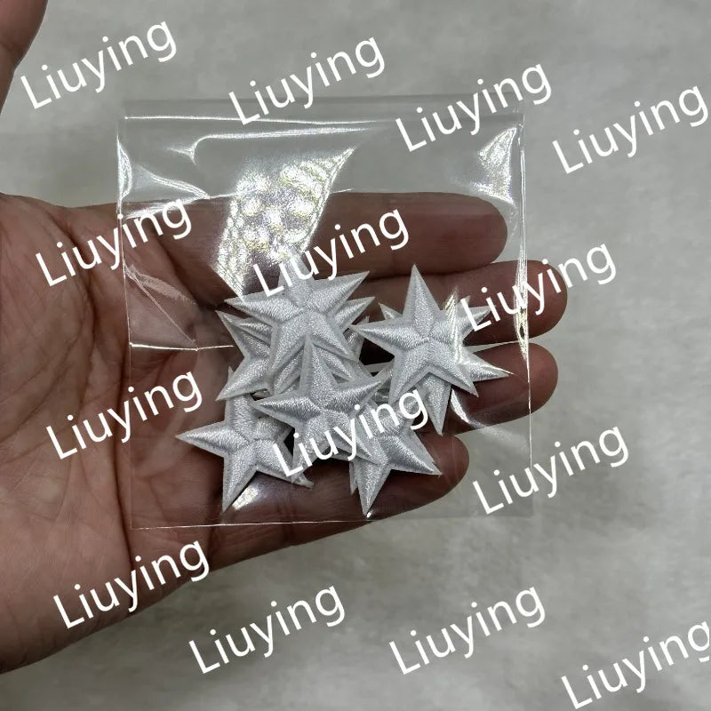 10pcs Star Iron-On Embroidered Patches for Clothing – Bulk Set