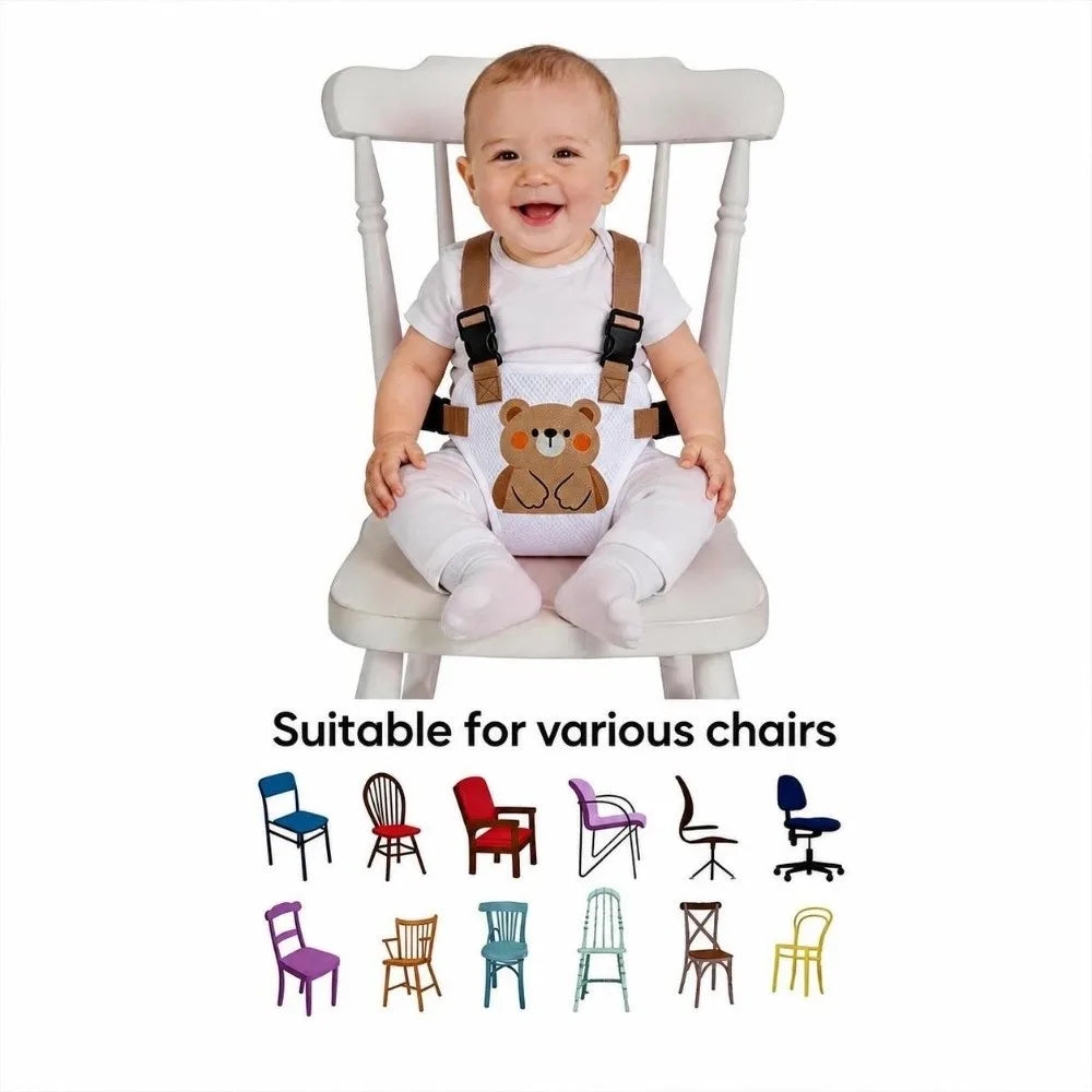 Portable Baby Dining Chair Strap | Breathable Mesh Feeding Harness