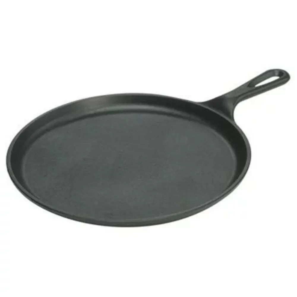 Pre-Seasoned Cast Iron Griddle Pan | Stove, Oven & Campfire