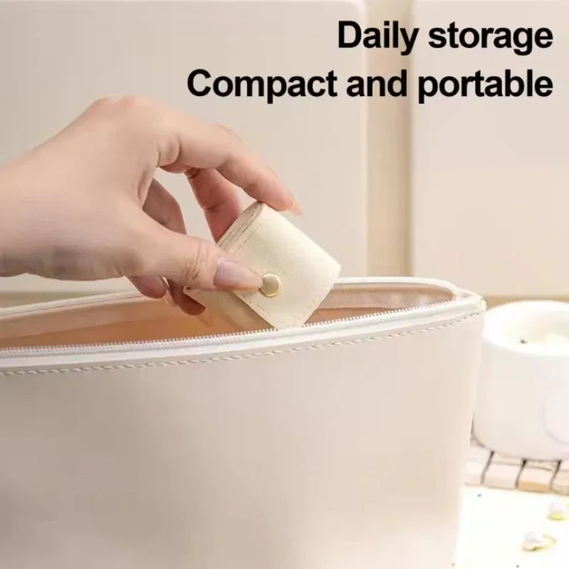 4-Compartment Portable Mini Travel Jewelry Organizer Bag