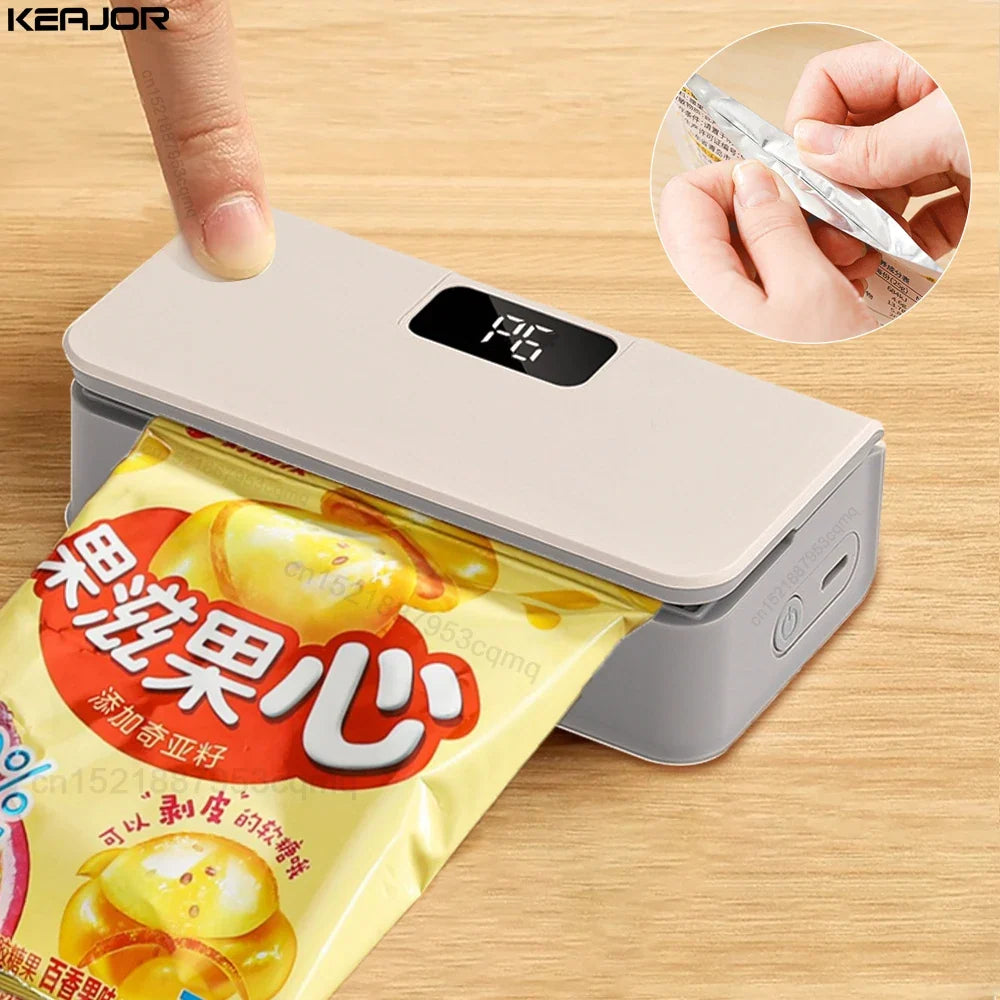 Raugee 2-in-1 Mini Handheld Bag Sealer & Cutter | USB Rechargeable